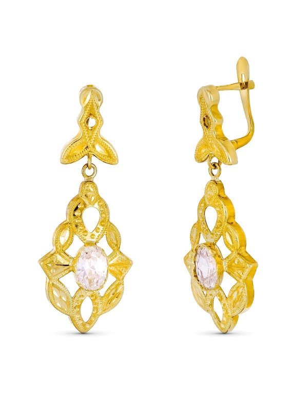 18K PENDIENTES CUBANAS