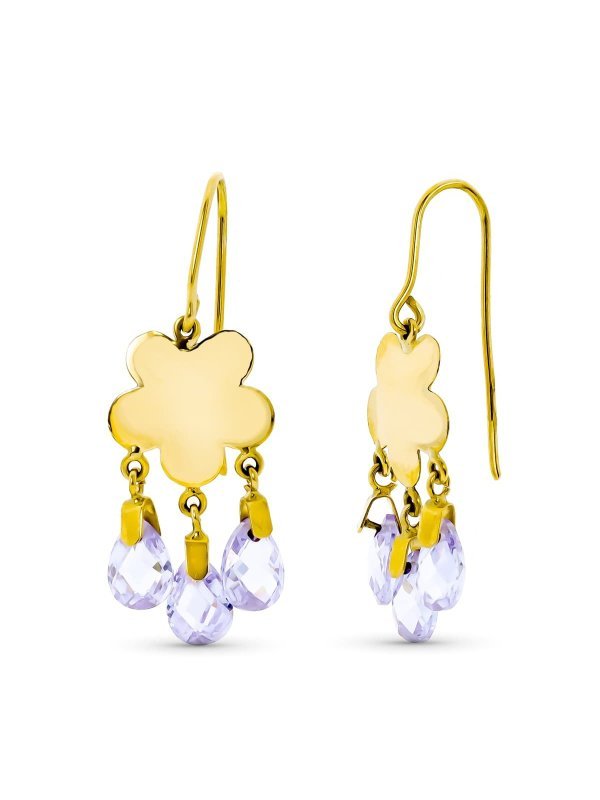 18K PENDIENTES ORO AMARILLO LARGO...