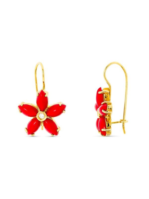 18K PENDIENTES ORO AMARILLO LARGOS...