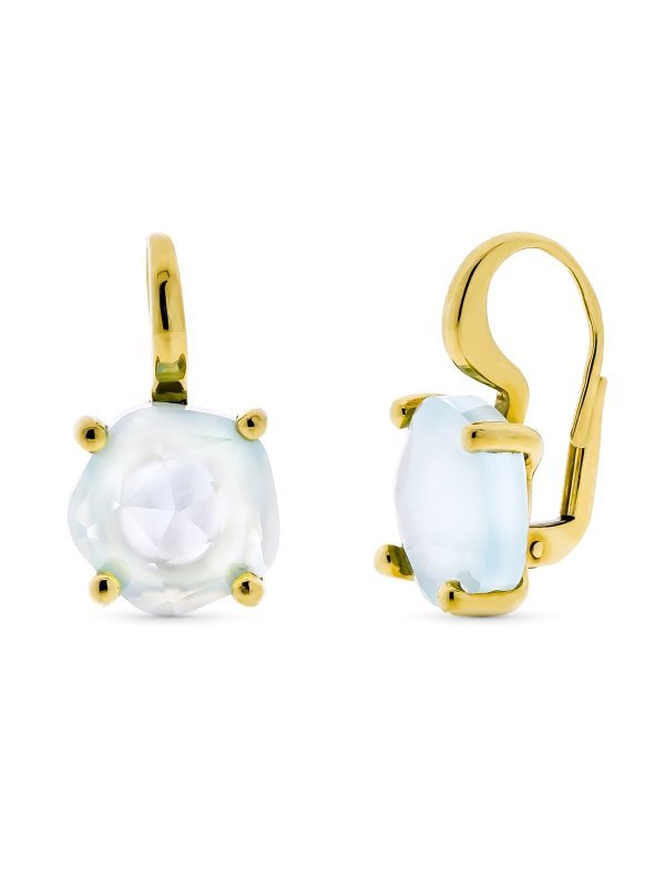 18K PENDIENTES ORO AMARILLO PIEDRA...