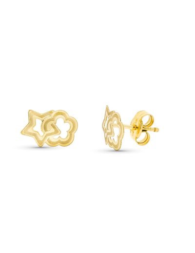 18K PENDIENTES ORO AMARILLO...