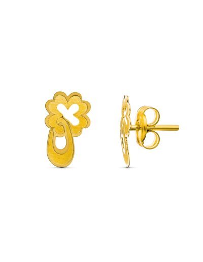 18K PENDIENTES ORO AMARILLO...