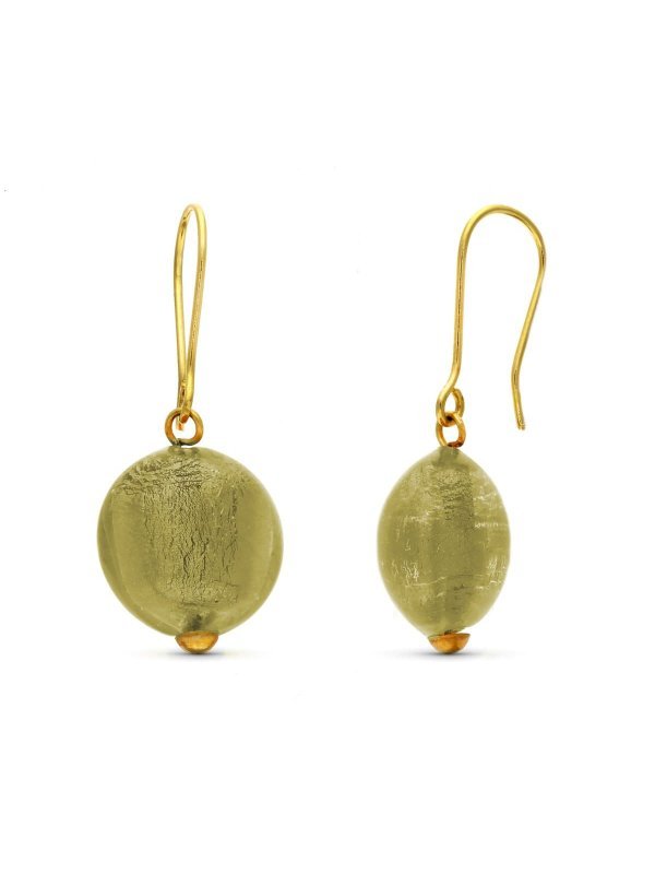 18K PENDIENTES ORO AMARILLO CRISTAL...