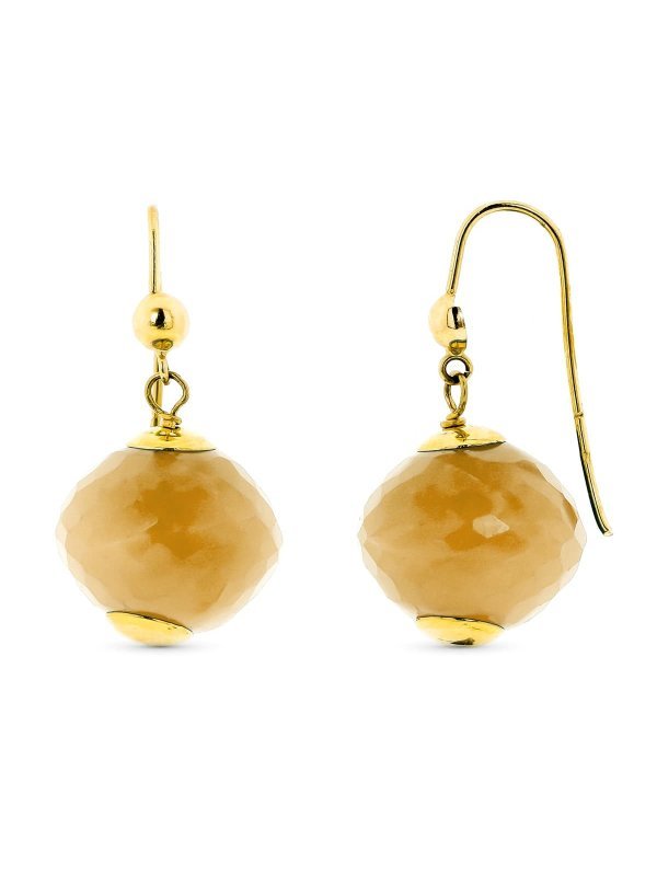 18K PENDIENTES ORO AMARILLO LARGOS...