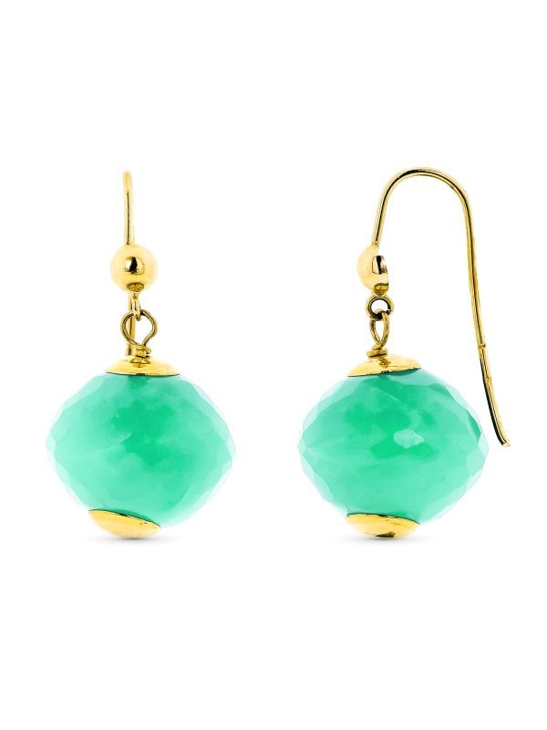 18K PENDIENTES ORO AMARILLO LARGOS...