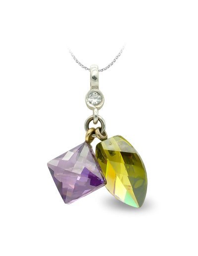 18K COLGANTE ORO BLANCO...