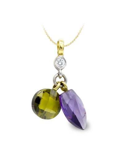 18K COLGANTE BICOLOR...