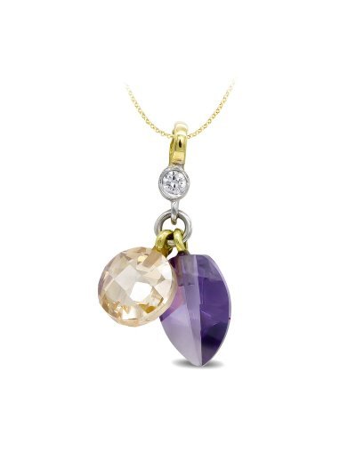 18K COLGANTE BICOLOR...
