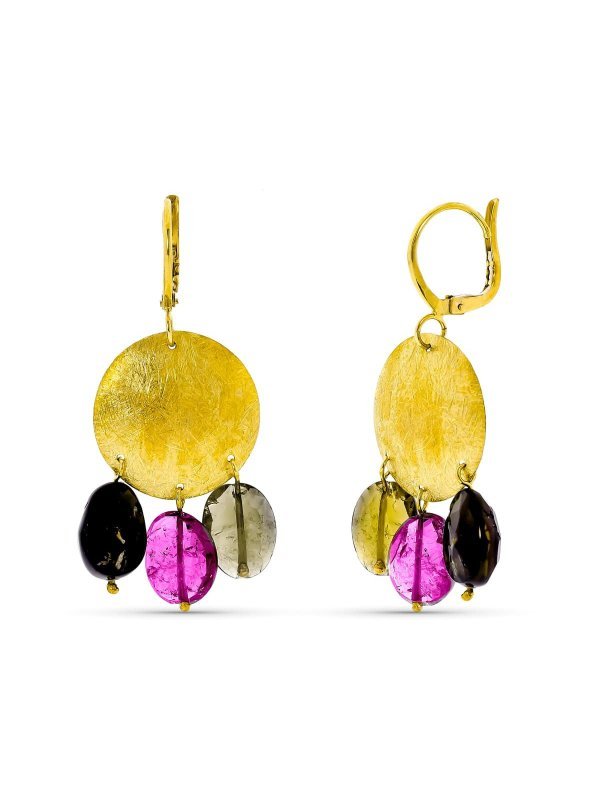 18K PENDIENTES ORO AMARILLO MOTIVO...