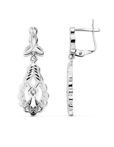 18K PENDIENTES CUBANAS ORO...