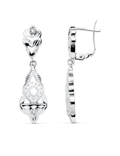 18K PENDIENTES CUBANAS ORO...