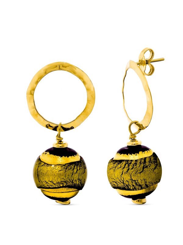 18K PENDIENTES ORO AMARILLO LARGOS...