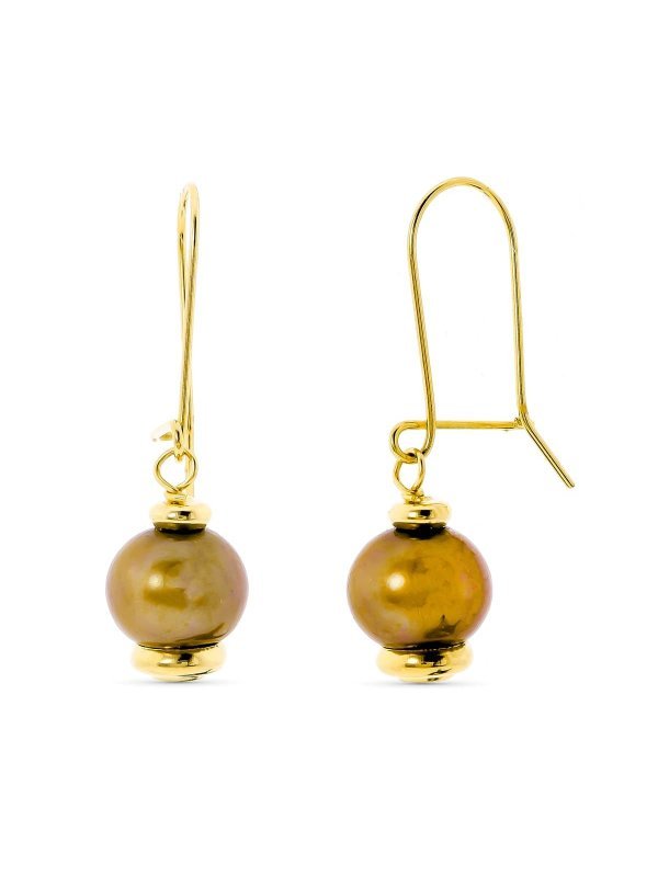 18K PENDIENTES ORO AMARILLO LARGOS...