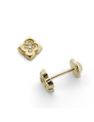 18K PENDIENTES ORO AMARILLO...