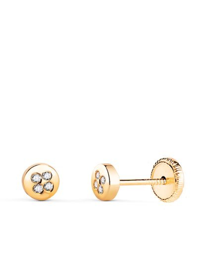 18K PENDIENTES ORO AMARILLO...