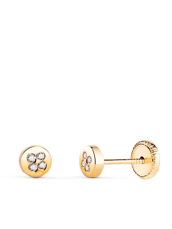 18K PENDIENTES ORO AMARILLO...