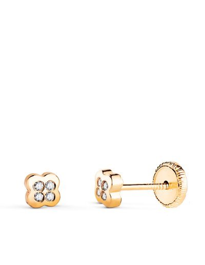 18K PENDIENTES ORO AMARILLO...