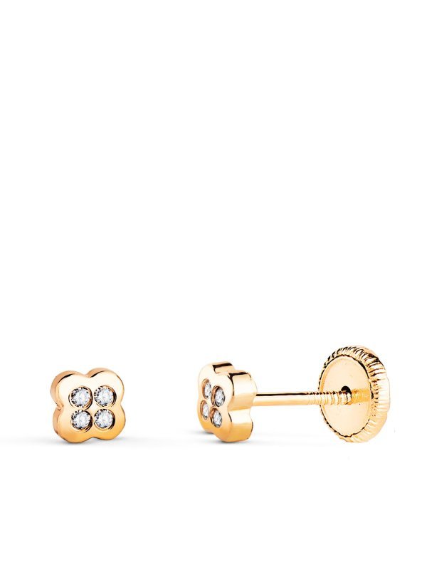 18K PENDIENTES ORO AMARILLO...