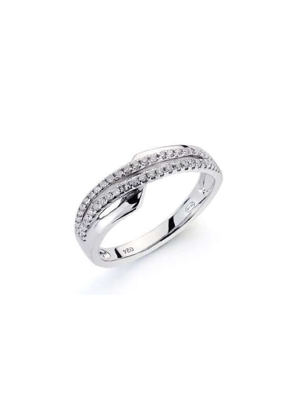 18K SORTIJA ORO BLANCO 50 DIAMANTES...