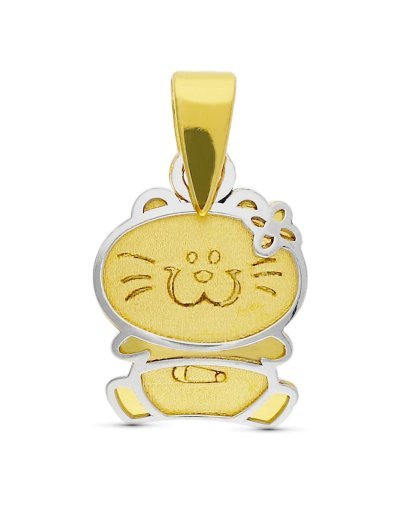 18K COLGANTE ORO BICOLOR...