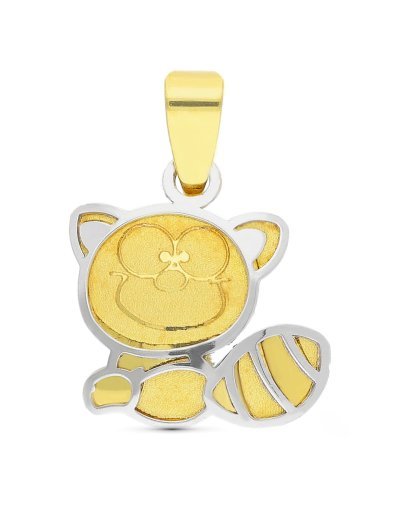 18K COLGANTE ORO BICOLOR...