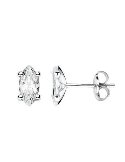 18K PENDIENTES ORO BLANCO...