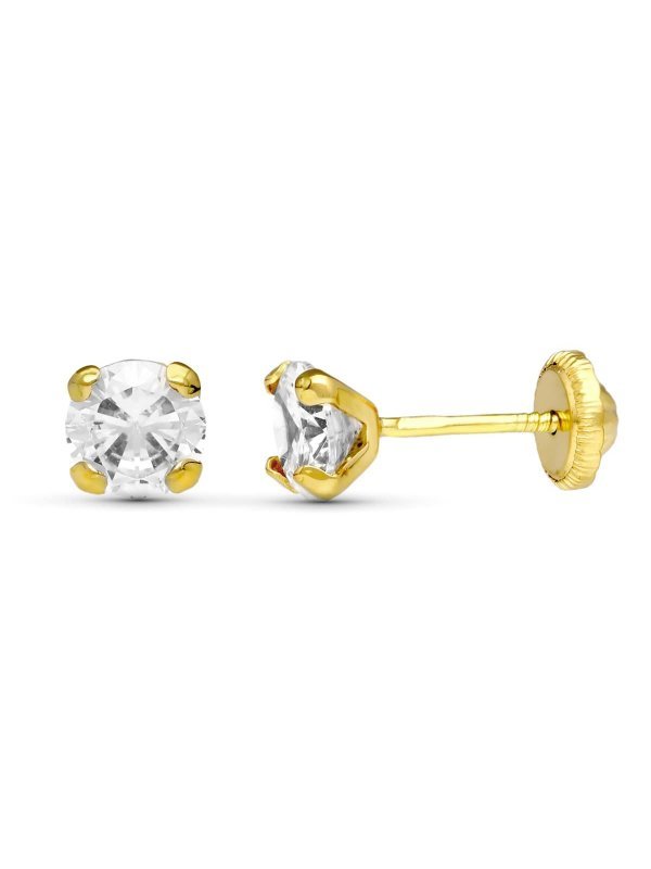 18K PENDIENTES ORO AMARILLO GARRAS...