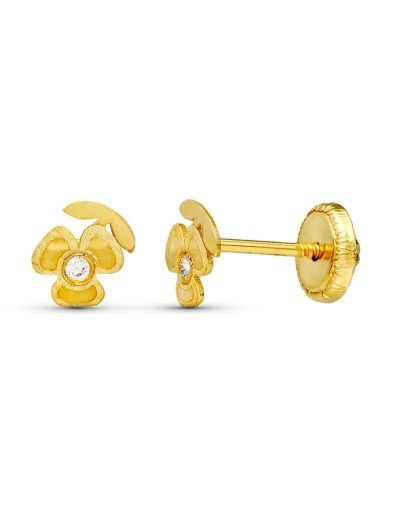 18K PENDIENTES ORO AMARILLO...