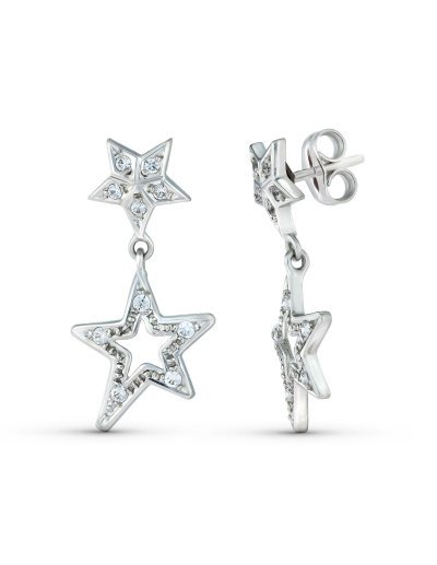 18K PENDIENTES ESTRELLA...
