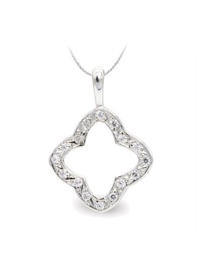 18K COLGANTE ORO BLANCO...