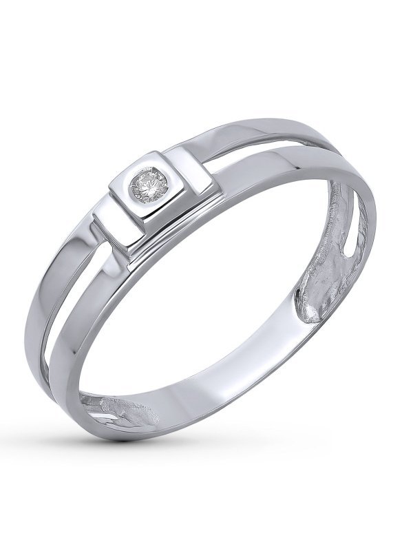 18K SOLITARIO ORO BLANCO DIAMANTE...