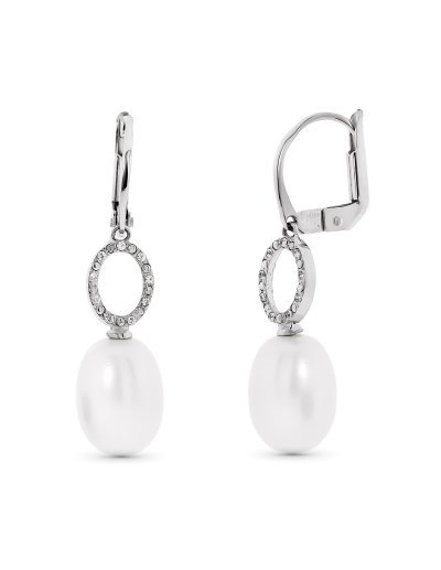 18K PENDIENTES ORO BLANCO...