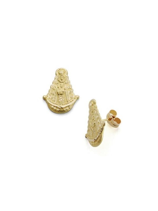 18K PENDIENTES VIRGEN ROCIO SILUETA...