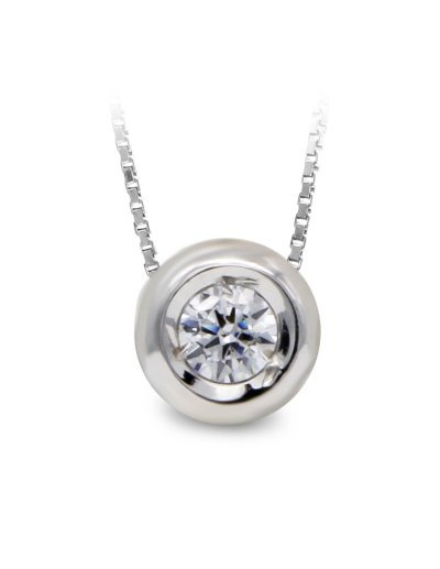 18K COLGANTE ORO BLANCO...