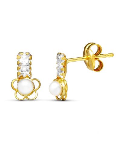 18K PENDIENTES ORO AMARILLO...