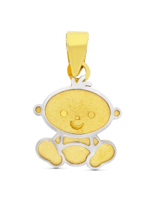 18K COLGANTE ORO BICOLORVNIÃ‘O LASER....