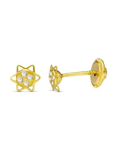 18K PENDIENTES ORO AMARILLO...