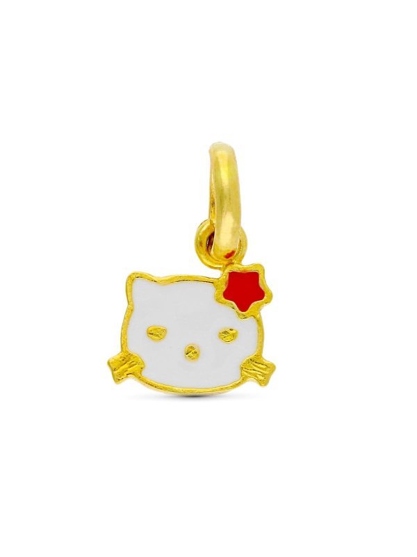 18K COLGANTE ORO AMARILLO KITTY...