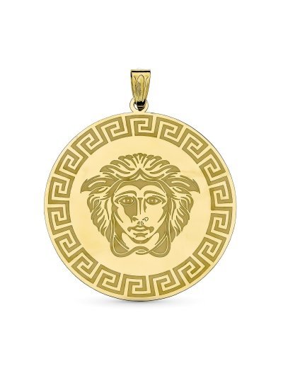 18K COLGANTE MEDUSA ORO...
