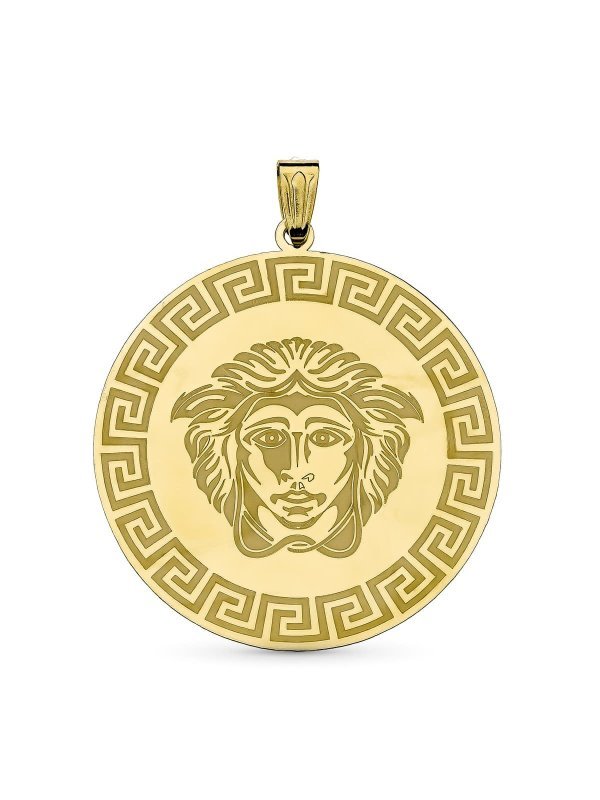 18K COLGANTE MEDUSA ORO AMARILLO...