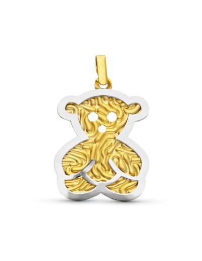 18K COLGANTE ORO BICOLOR...