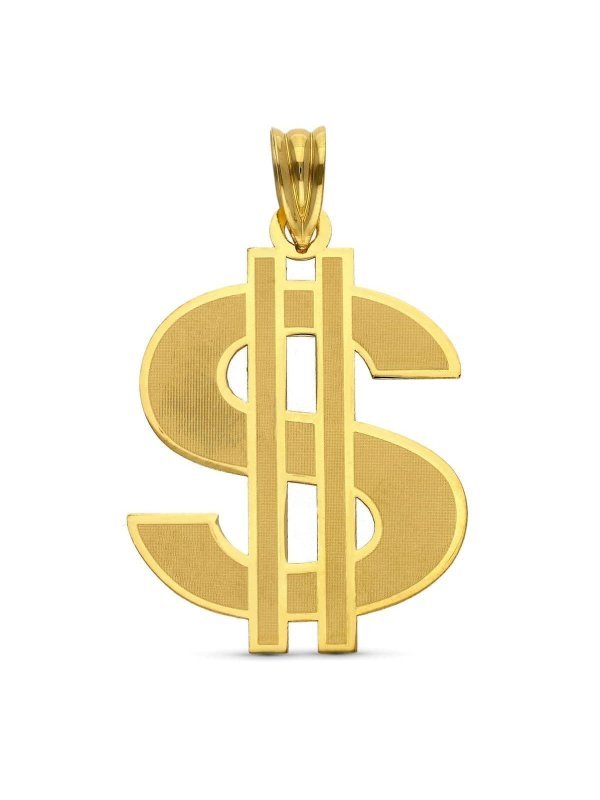 18K COLGANTE LASER DOLAR. 30X22 MM