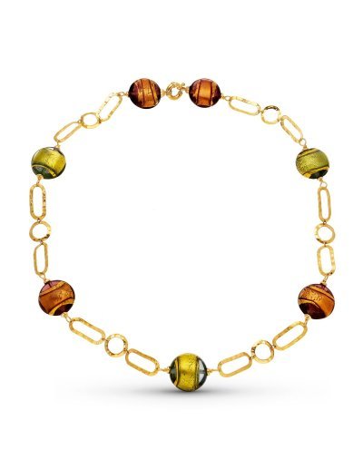 18K GARGANTILA COLLAR BOLAS...
