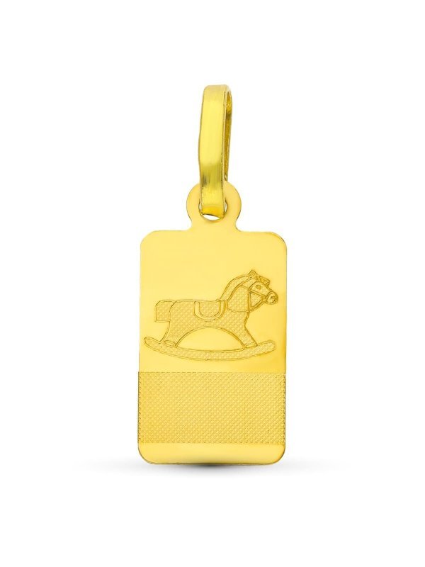 18K CHAPA ORO AMARILLO BEBE CABALLO...