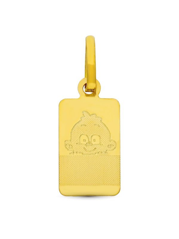 18K CHAPA ORO AMARILLO BEBE 16X8 MM