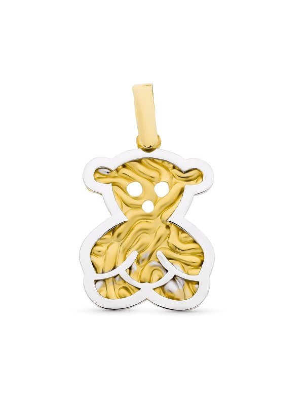 18K COLGANTE ORO BICOLOR OSO