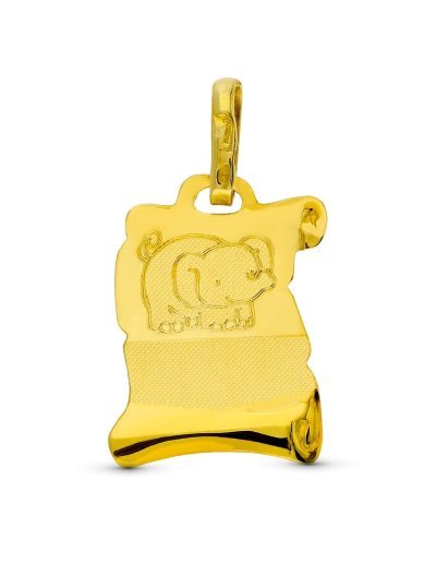 18K PERGAMINO ORO AMARILLO...