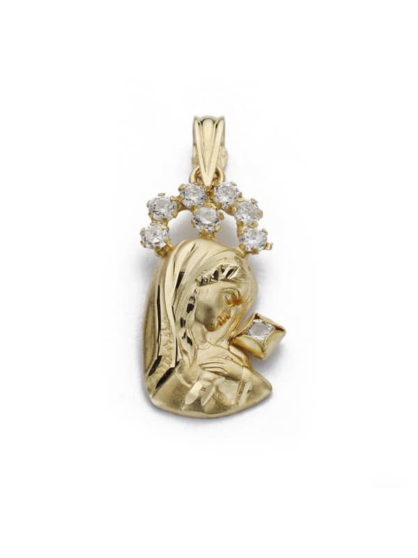 18K COLGANTE VIRGEN NIÃ‘A 20X10 MM