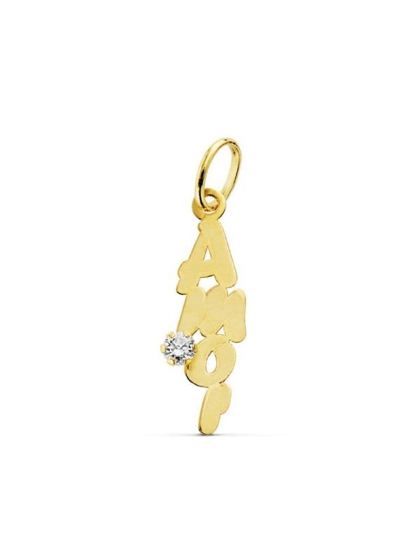 18K COLGANTE ORO AMARILLO AMOR...