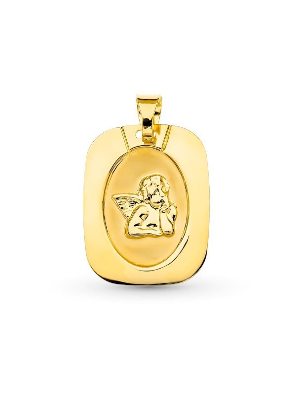18K MEDALLA ORO AMARILLO ANGEL BURLON...